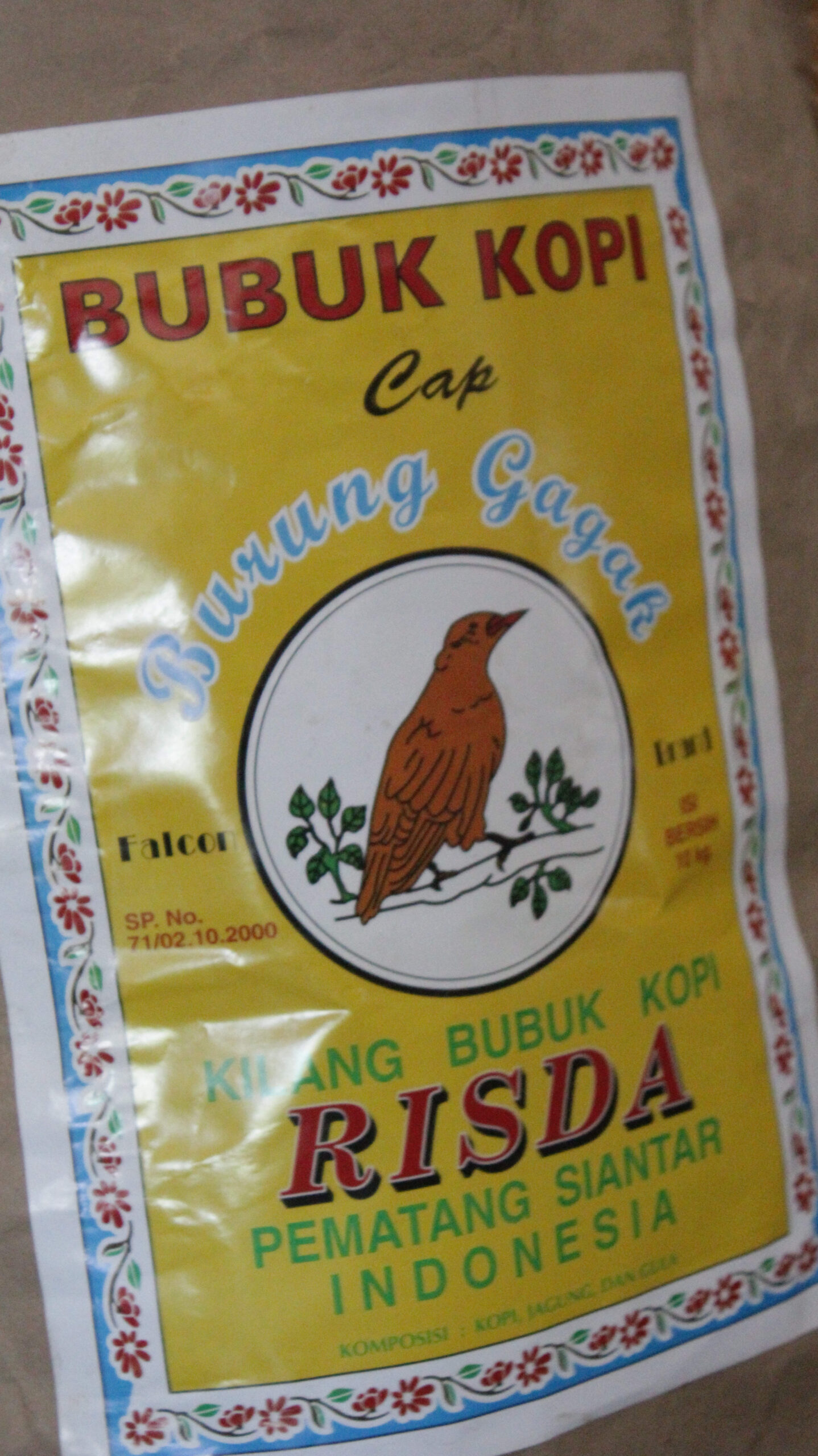Bubuk Kopi Risda Cap Burung Gagak dari Kilang Kopi Risda Pematangsiantar — kopi kampung legendaris khas Siantar